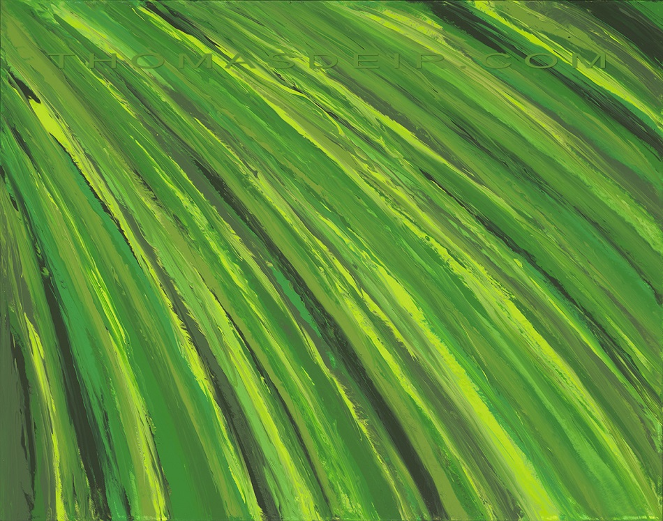 tropical plants abstract painting