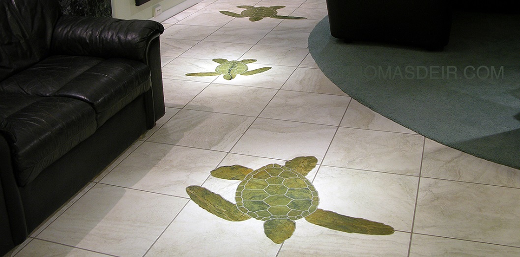 Turtle Floor Mosaic